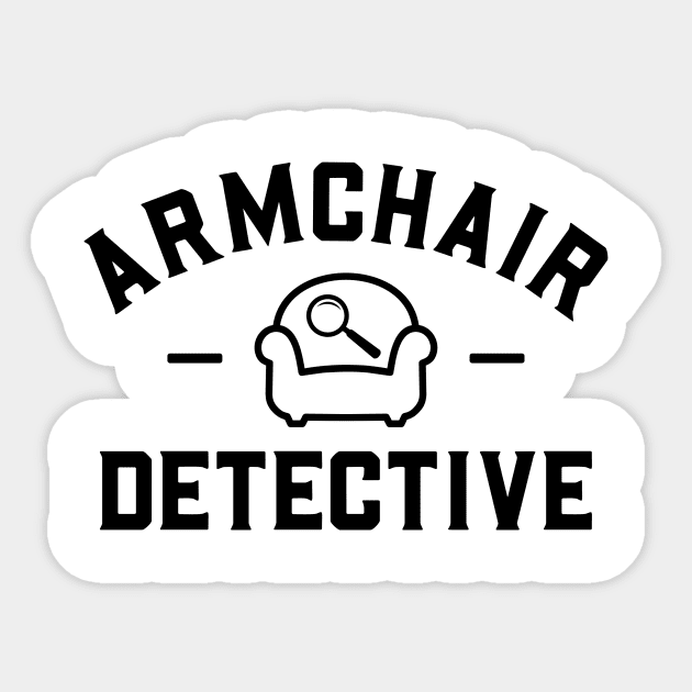 Armchair Detective Sticker by CB Creative Images